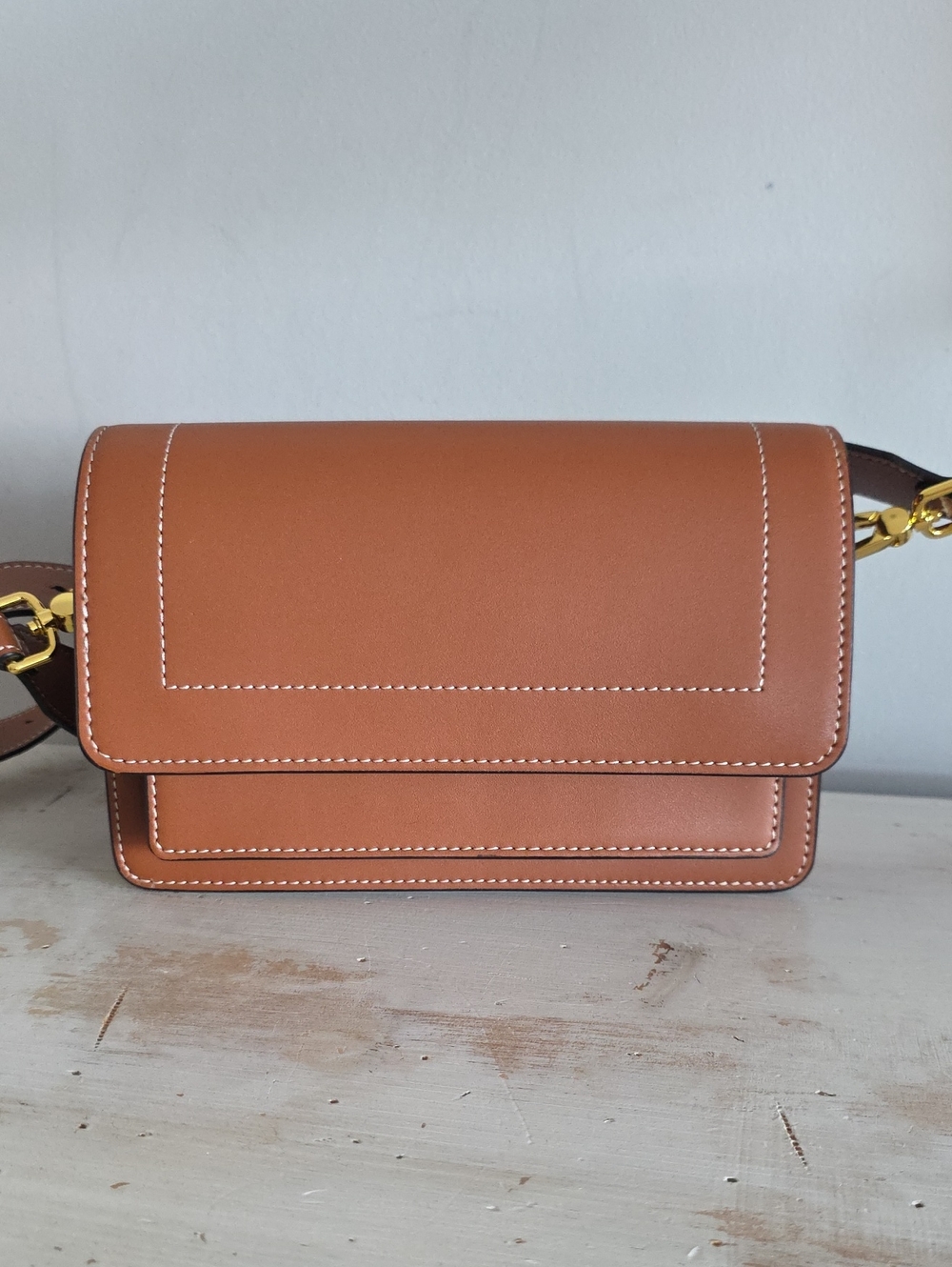 Aallyn Ingrid Shoulder Bag In Cognac - Picture 2 of 13